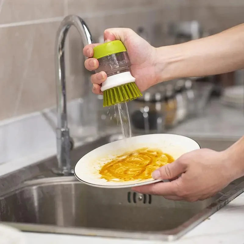 Eco-Friendly Soap Dispensing Dish Brush™